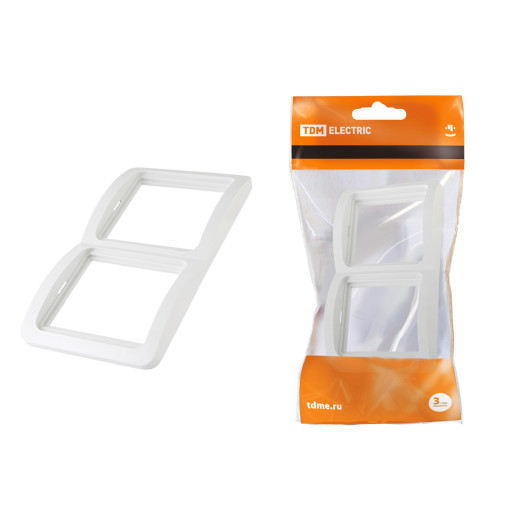 Рамка 2-ая вертикальная белая 