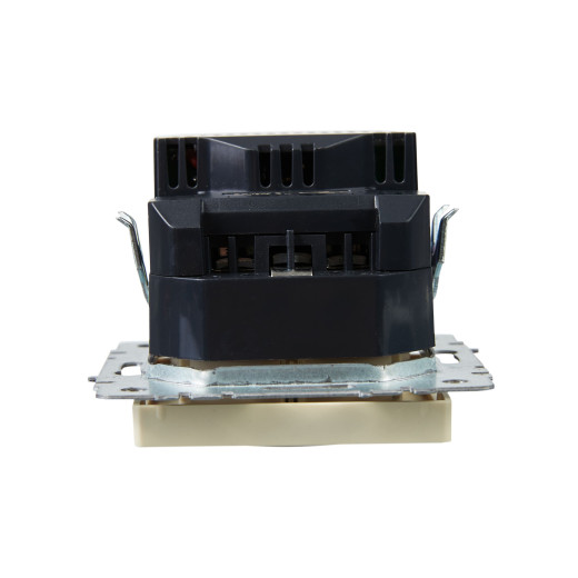 BRITE Роз. с з/к/ш 16А с USB A+A 3,1А РЮш10-2-БрКр беж. IEK