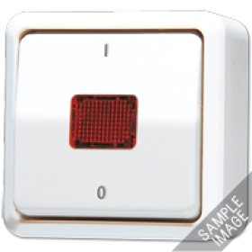 JUNG Выключатель контрольный 10 AX 250 V ~ для накладного монтажа, слоновая кость