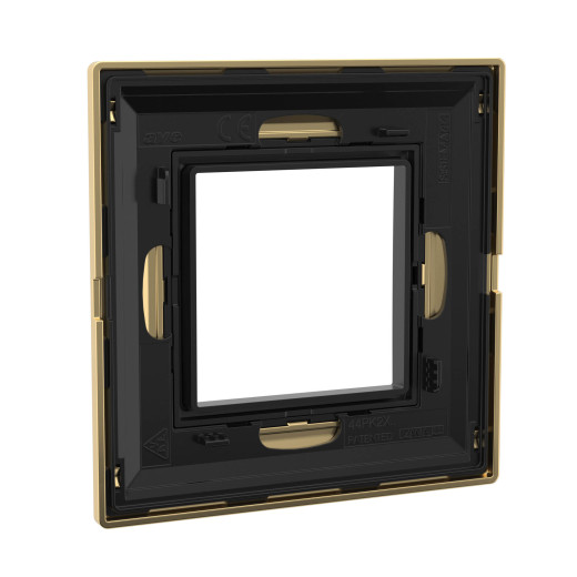 Рамка из металла 1 пост (2 мод.), Avanti, золотая