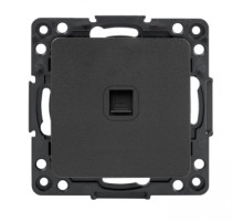 EKF PROxima Стокгольм Черный Розетка RJ-45.