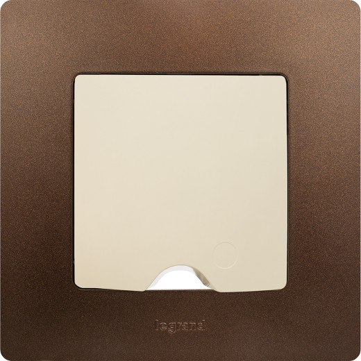 Рамка 1 пост - Legrand Etika - какао