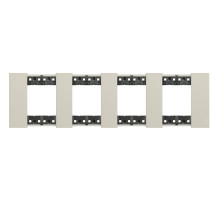 BT Living now Песочный Рамка немецкий стандарт 4 поста (2+2+2+2 мод).