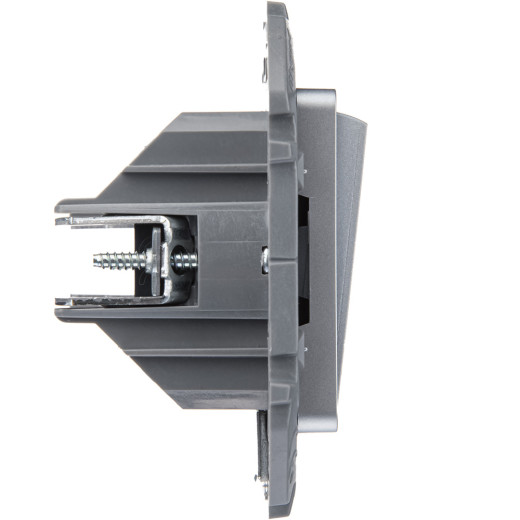 Переключатель двухклавишный - Legrand Inspiria - 10A 250В безвинтовые зажимы - алюминий