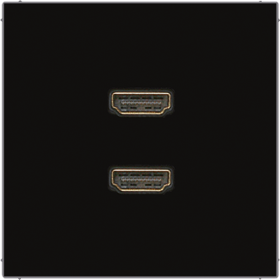 JUNG 2 x HDMI, чёрный