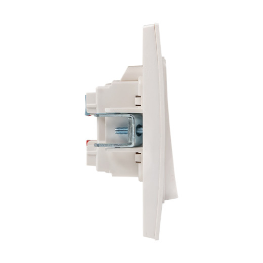 Стокгольм Выключатель 2-кл. 10А автоматические клеммы белый EKF