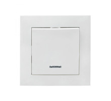 EKF PROxima Валенсия выключатель 1-кл. 10А белый с индикатором.