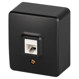 ЭРА Розетка Эксперт 11-3203-05 информационная RJ45 IP20 ОУ антрацит
