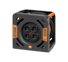 TDM Удлинитель силовой на катушке ЛЮКС УКз16-004 (4 места/30м ПВС 3х1,5)