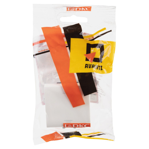 Инвертор одноклавишный модульный, Avanti, белое облако, 2 модуля