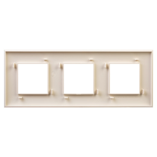 Рамка 3 поста (6 мод.), Avanti, ванильная дымка