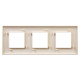Рамка 3 поста (6 мод.), Avanti, ванильная дымка
