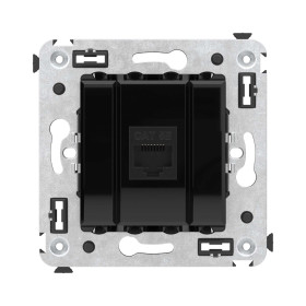 DKC Avanti Компьютерная розетка RJ-45 без шторки в стену, кат.5е одинарная, 