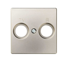 Simon 82 Шампань Накладка розетки TV 1-ая (символ R-TV)