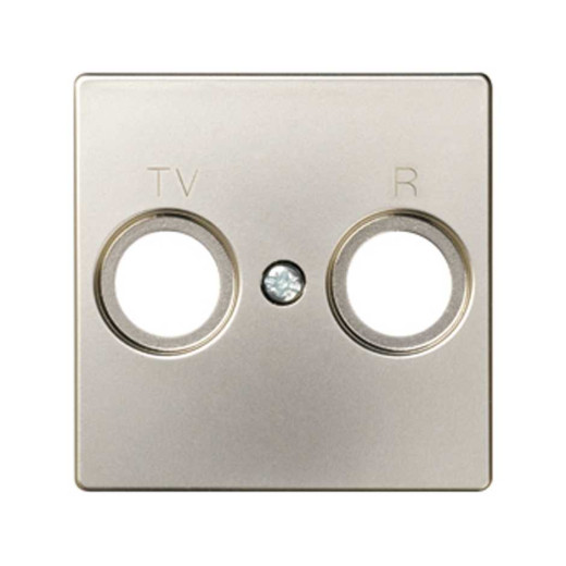 Simon 82 Шампань Накладка розетки TV 1-ая (символ R-TV)