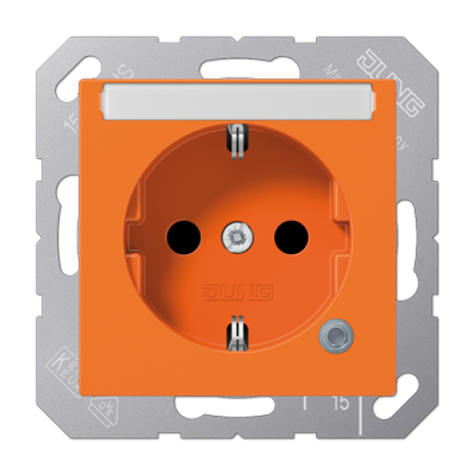 SCHUKO розетка с полем для надписи 6x46 мм