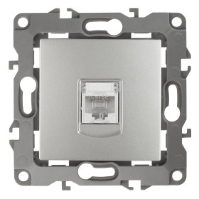 ЭРА Розетка Серия 12 12-3107-03 информационная RJ45 IP20 алюминий