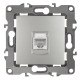 Розетка ЭРА Серия 12 12-3107-03 информационная RJ45 IP20 алюминий