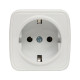 Минск Розетка 1-местная ОП 16А с заземлением белая EKF Basic