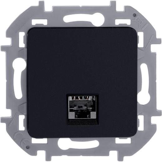 Розетка компьютерная RJ45 категория 5e UTP - Legrand/Daccord Inspiria - антрацит