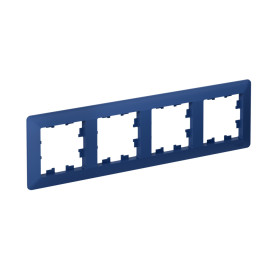 Systeme Electric AtlasDesign Air Аквамарин/дымчатый черный Рамка 4-ая