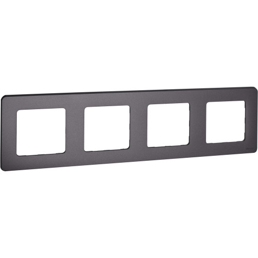 Рамка 4 поста - Legrand/Daccord Inspiria - дымчатый
