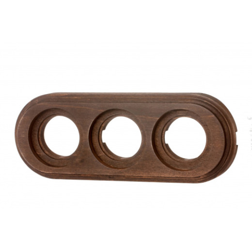 Рамка трехместная на бревно, Старое дерево