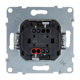 Legrand/Daccord SUNO Слоновая кость Выключатель без фиксации (кнопка) 6А 250В. Безвинтовые зажимы..