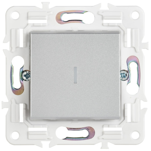 SKANDY Выключ. 1-кл. с инд. 10А SK-V07S сереб. IEK