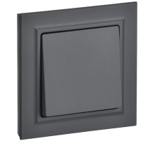 IEK BRITE Графит Выключ. 1-кл. 10А в сборе ВСР10-1-0-БрГ