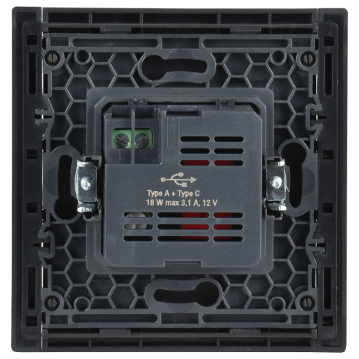 FORTE&PIANO Роз. USB A+C 18Вт FP351 сер. IEK