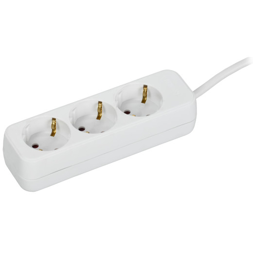 UMA Удлинитель У03 3 места 3м 3х1мм2 10А бел. IEK