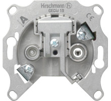 Gira Мех Розетка TV-FM проходная, затухание 10дБ