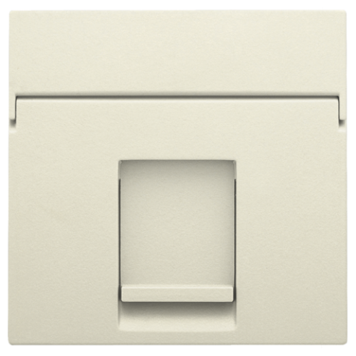 Накладка на розетку RJ, слоновая кость