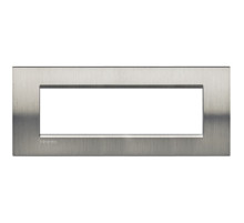 BT LL Фактурная сталь Рамка прямоугольная, 7 модулей.