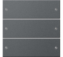 Gira S-55 Антрацит Комплект клавиш 3-местный