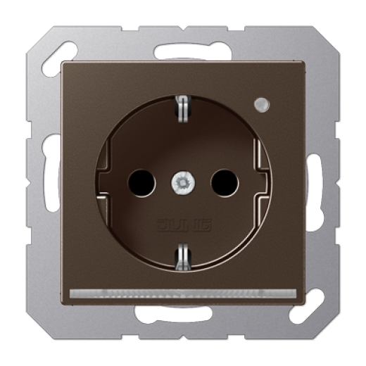 SCHUKO-розетка с LED подсветкой