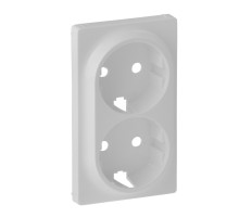 Legrand Valena LIFE Бел Накладка розетки с/з 2-ной.