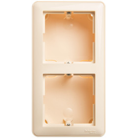 Systeme Electric Wessen 59 Беж Коробка 2-ая подъемная для наружного монтажа с рамкой