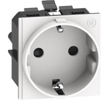 BT Living now Белый Механизм Розетка немецкого стандарта 2К+З 16А автомат клеммы 2 мод.