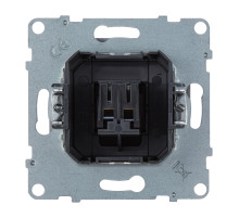 Legrand/Daccord SUNO Алюминий Аудиорозетка с пружинными зажимами одиночная.