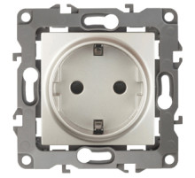 ЭРА Розетка Серия 12 12-2001-15 2P+E Schuko 16A-250В IP20 без м.лапок перламутр