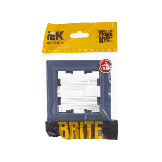 BRITE Рамка 1-мест. РУ-1-БрМ мар. IEK