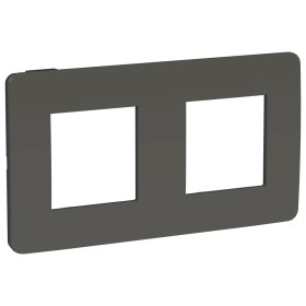Schneider Electric Unica Studio Дымчато-серая/Антрацит Рамка 2-ная