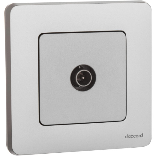 Розетка TV (телевизионная) - Legrand/Daccord Inspiria - проходная - алюминий