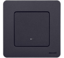 Legrand/Daccord INSPIRIA Антрацит Переключатель одноклавишный с подсветкой/индикацией 10 AX - 250 В.