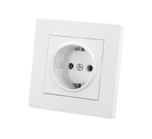 TDM Розетка 2П+З 16А 250В белая 
