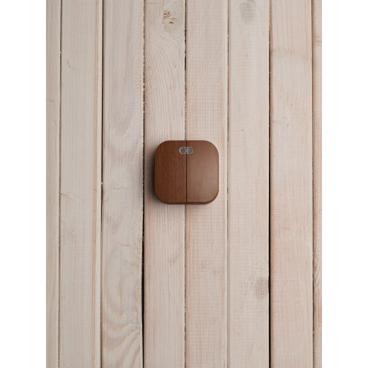 GLORY Выключ. 2-кл. с инд. о/у 10А ВС20-2-1-ХД дуб IEK