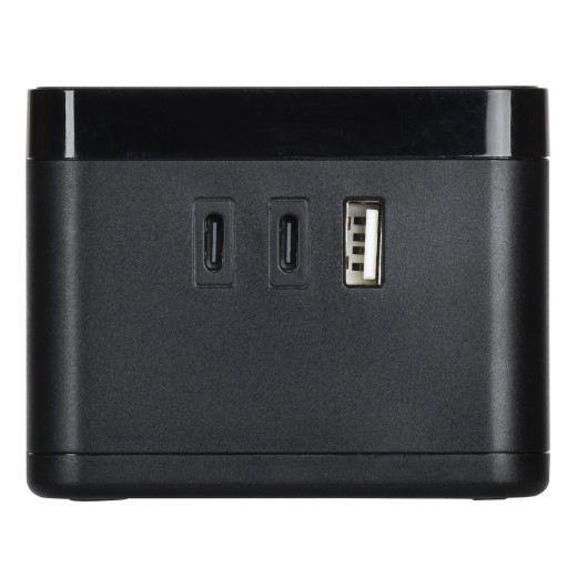 DOMINIC Удлинитель Qi10Вт У02К 1,3м 3х1мм2 USB A+C чер IEK