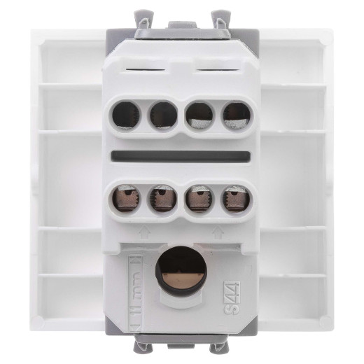 Инвертор одноклавишный модульный, Avanti, белое облако, 2 модуля